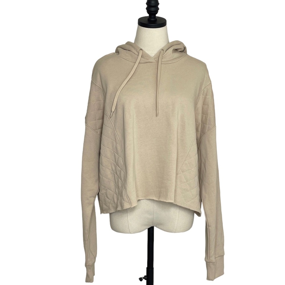 Wild Fable NWT Cropped Pullover Hoodie Beige Size XXL (Junior)